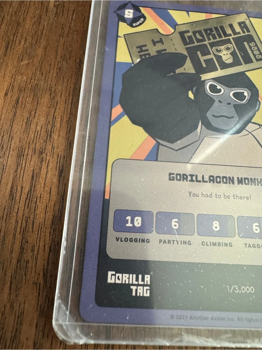 Gorillacon Monke Trading Card - Purple & Yellow